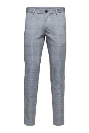 Aiden Suit Trousers - Light Grey (checked)