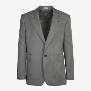 Alexander McQueen Sharkskin Wool Jacket