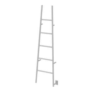 Amba ASW Jeeves Model A Ladder 5 Bar Hardwired Drying Rack in White