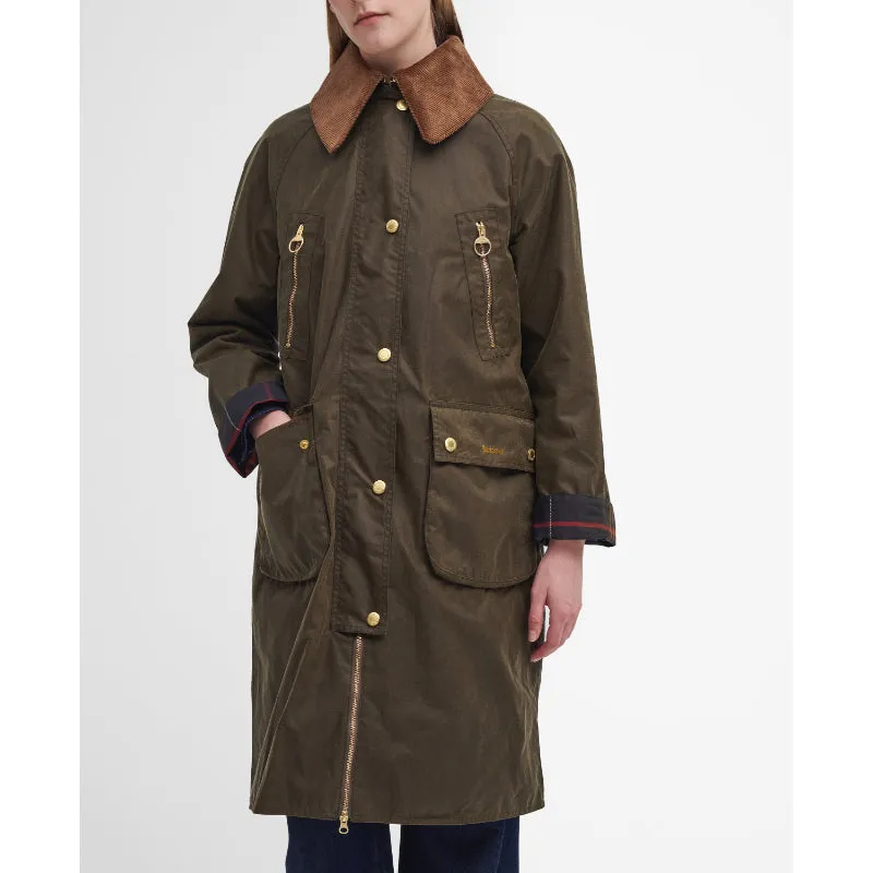 Barbour Ebberston Wax Ladies Jacket - Beech/Classic