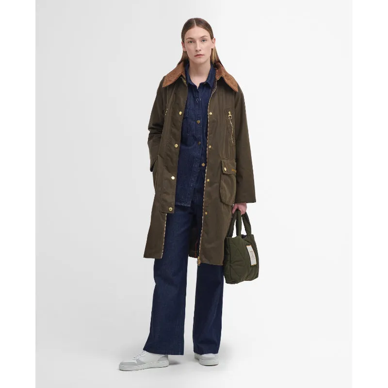 Barbour Ebberston Wax Ladies Jacket - Beech/Classic