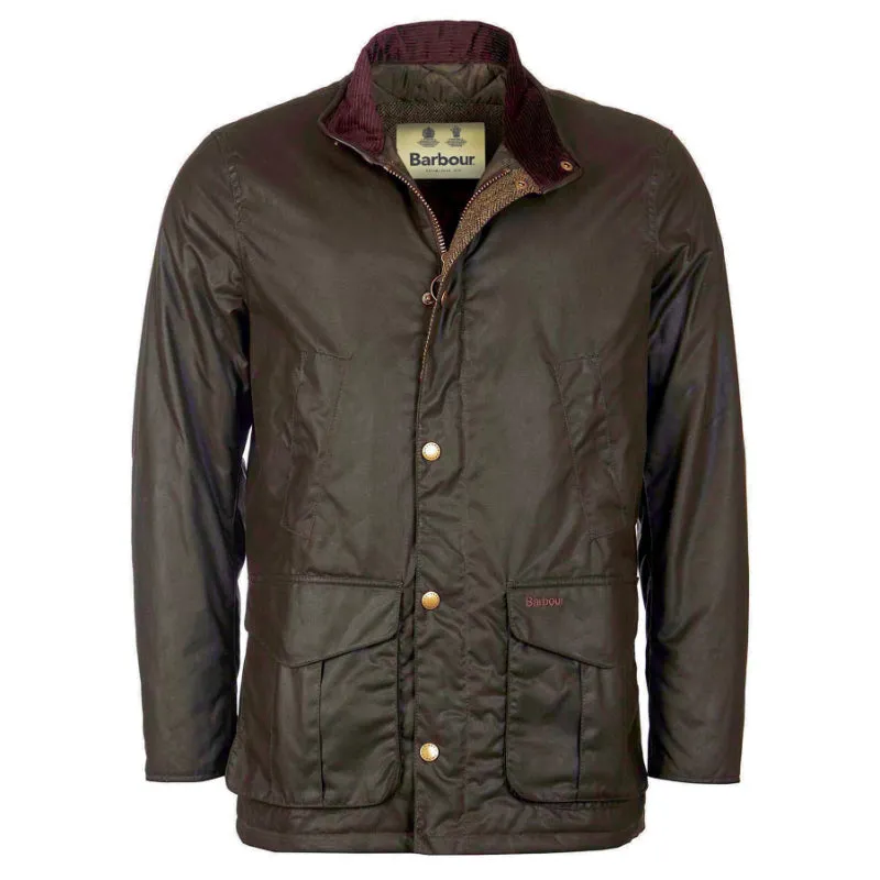 Barbour Hereford Mens Wax Jacket - Olive