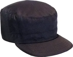 Black - Adjustable Fatigue Cap - Polyester Cotton