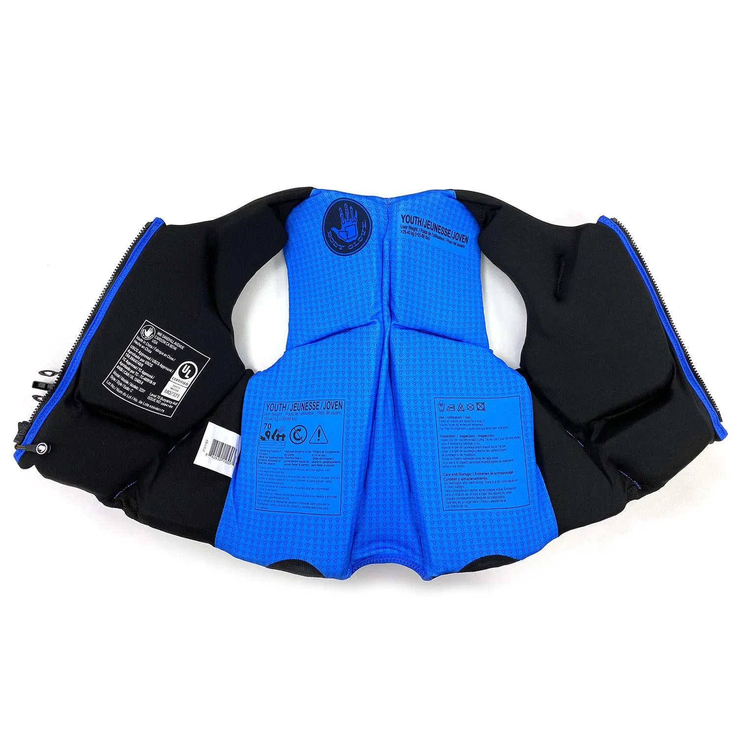 Body Glove Boys' U.S. Coast Guard-Approved PFD (One Size, 50-90 lbs.)