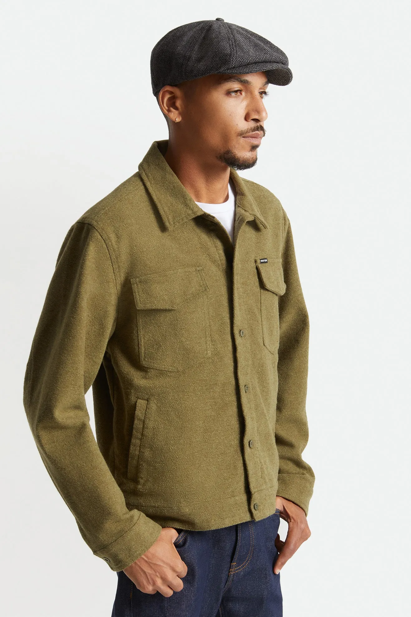 Bowery Trucker Jacket - Military Olive