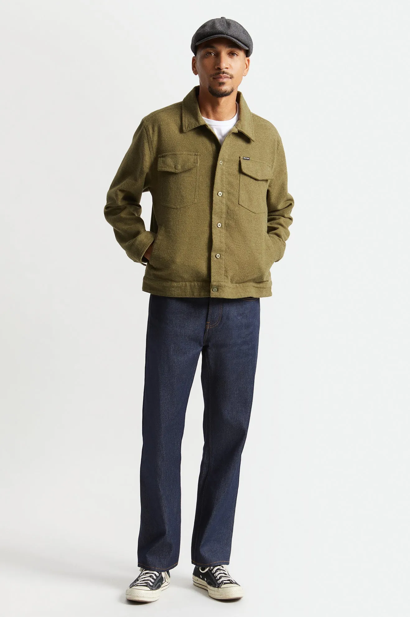 Bowery Trucker Jacket - Military Olive