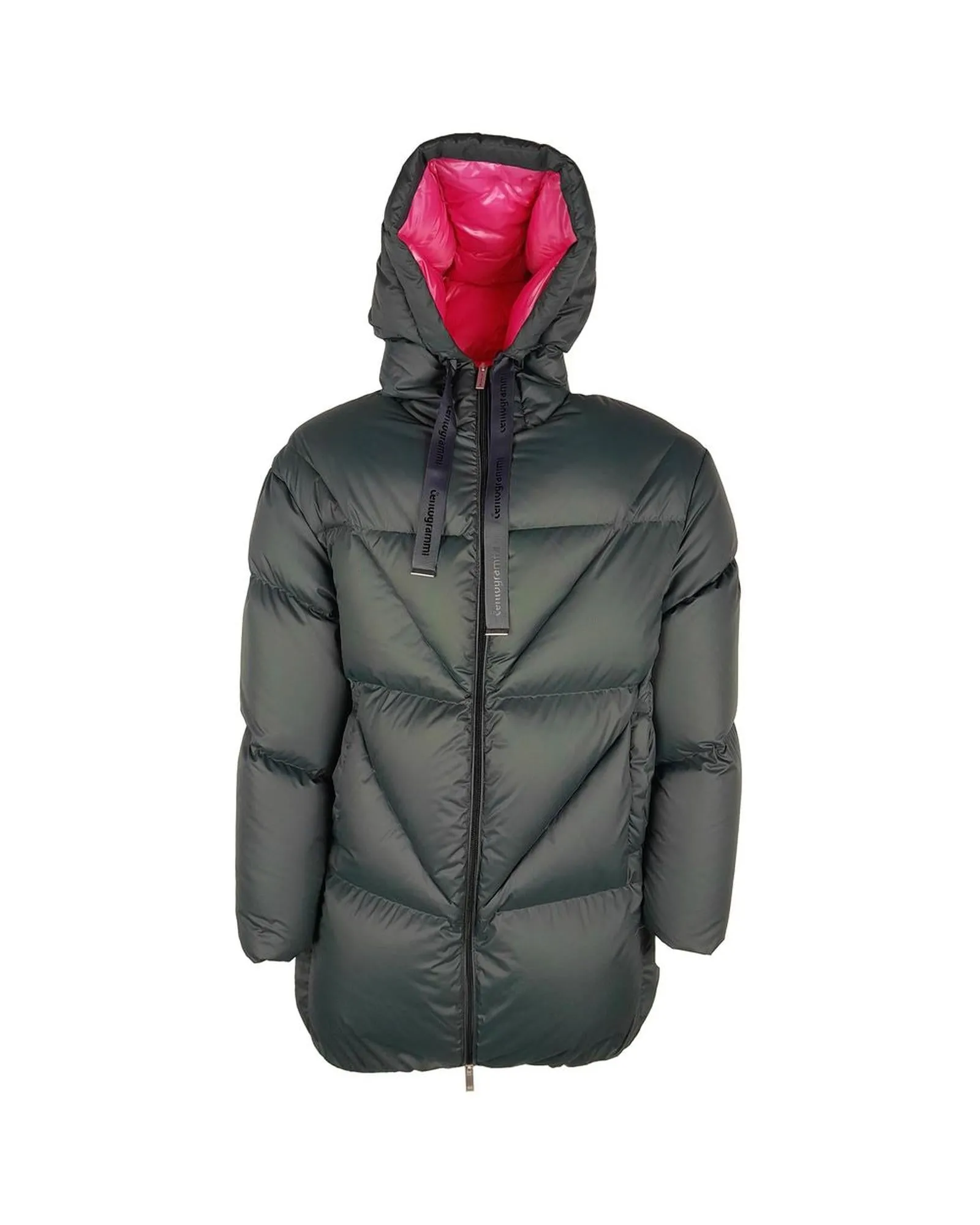 Centogrammi Women's Gray Nylon Jackets & Coat - M