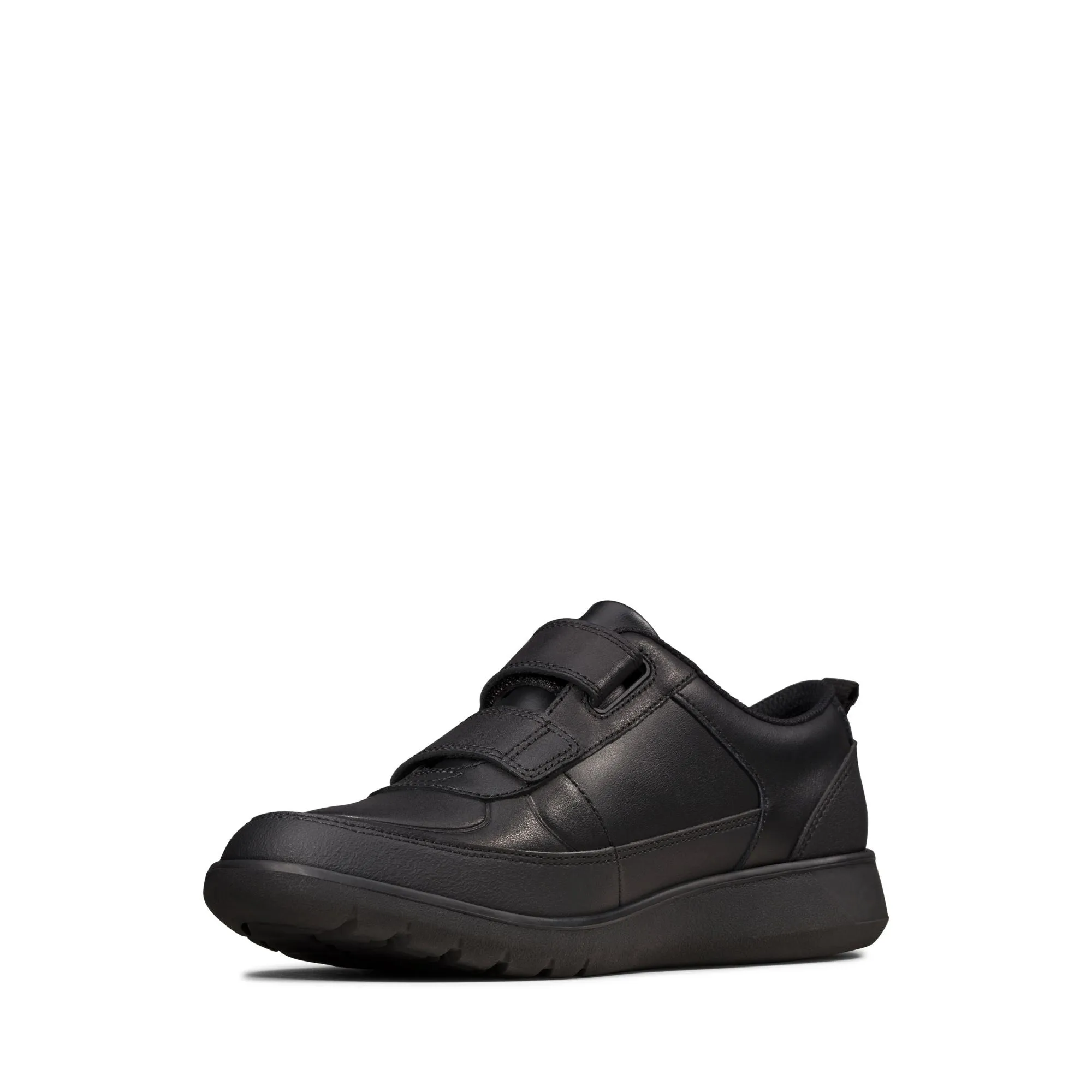 Clarks Scape Flare Black Leather - Wide Width