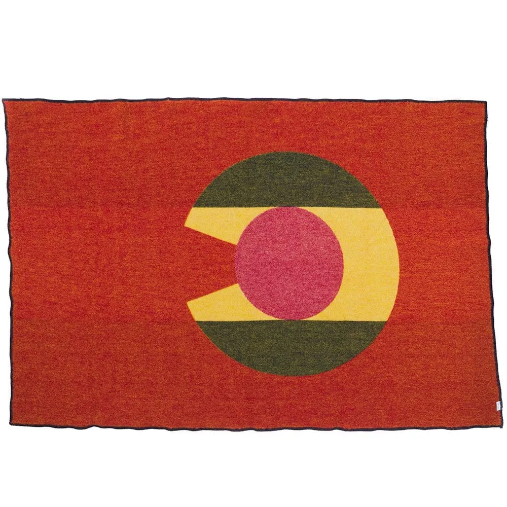 Colorado Flag Wool Throw