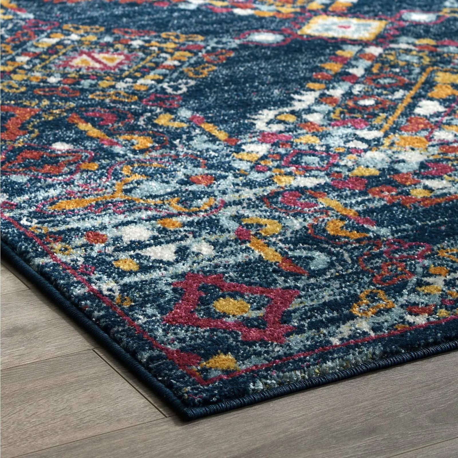 Entourage Khalida Distressed Floral Lattice Area Rug