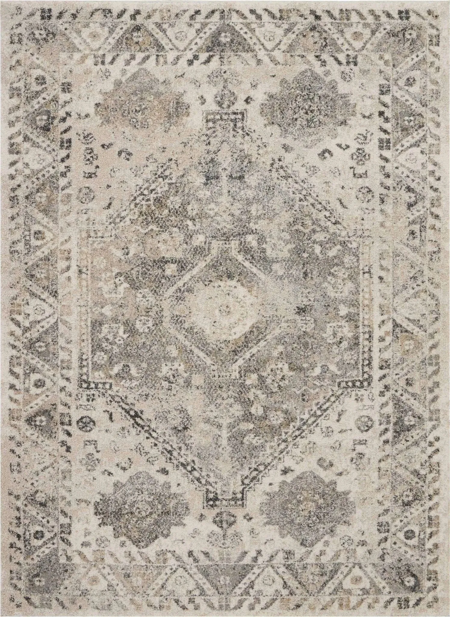 Fusion FSS11 Cream/Grey Rug