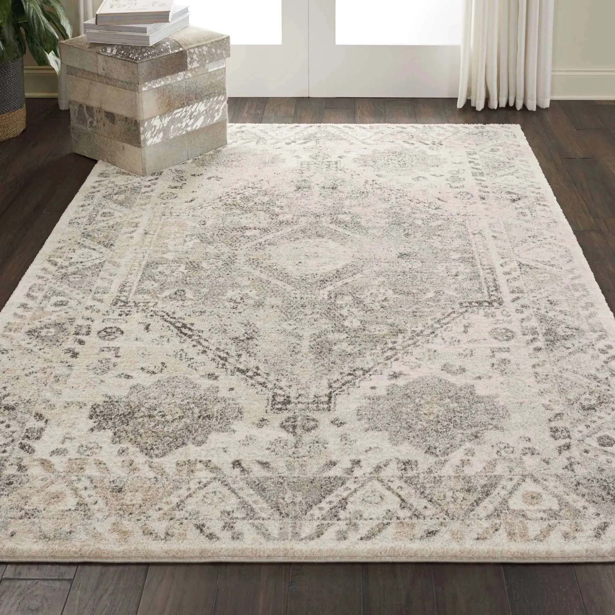 Fusion FSS11 Cream/Grey Rug