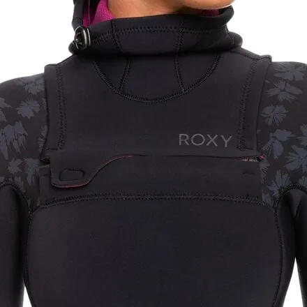 GBS wetsuit with hood and chest zip 5/4/3 mm Swell Series - women's Roxy, black