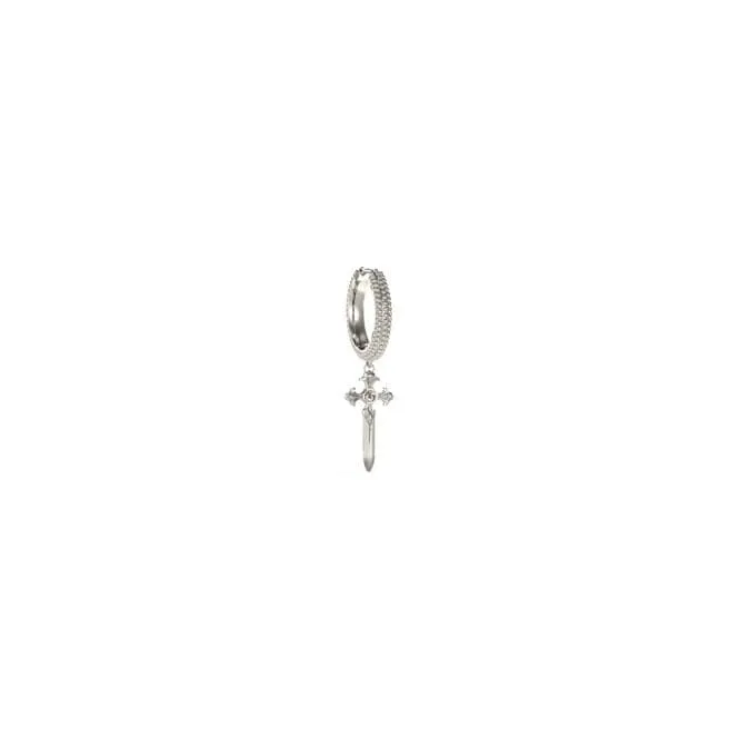 Gents Dagger Mono Huggie Single Earring UME04025ST