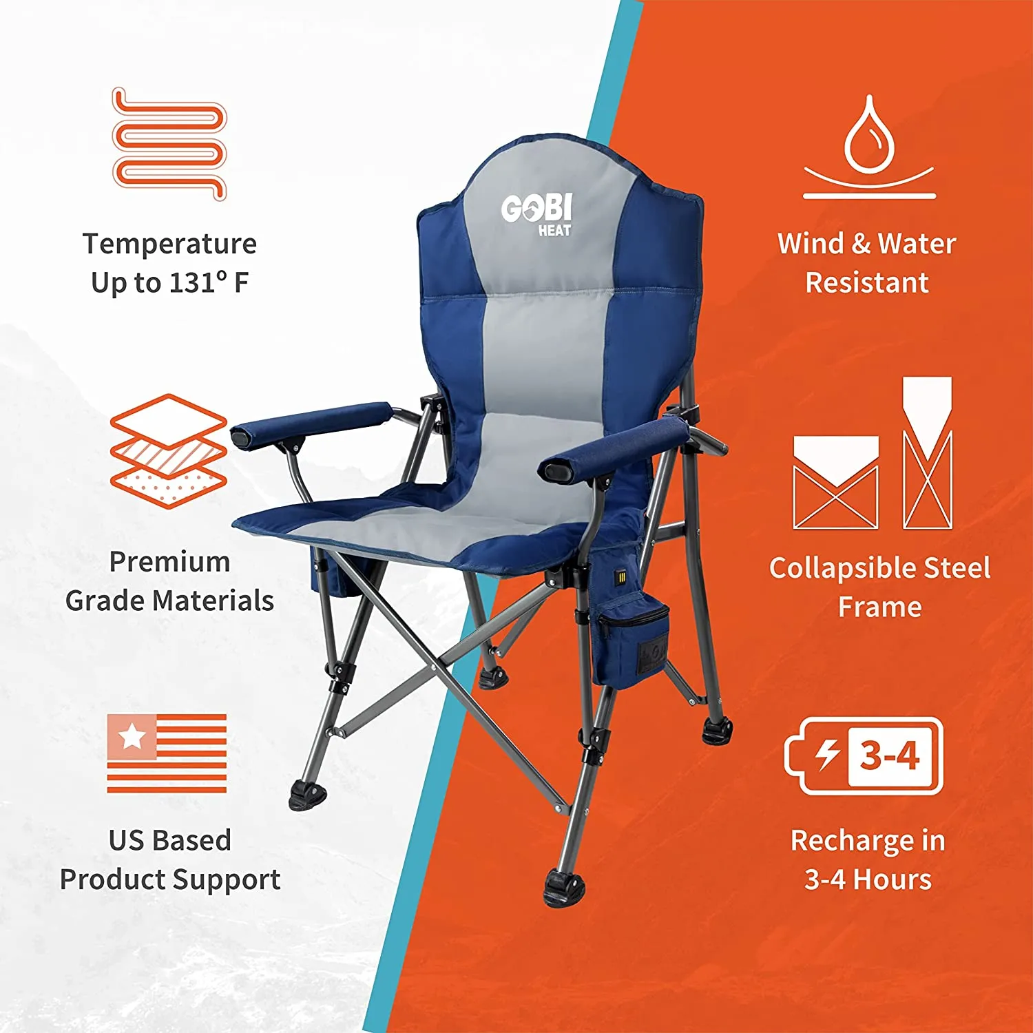 Gobi Terrain Heated Camping Chair