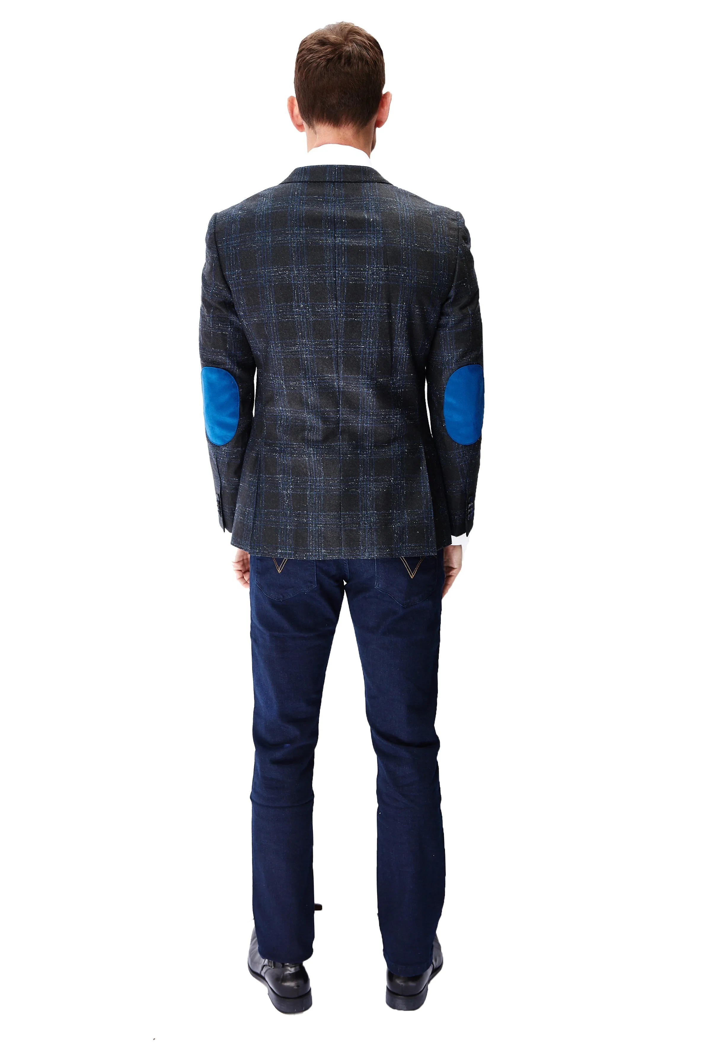 Grey & Blue Check Sport Jacket