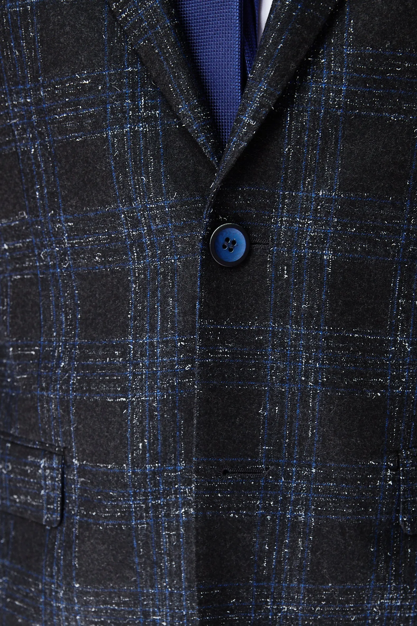 Grey & Blue Check Sport Jacket