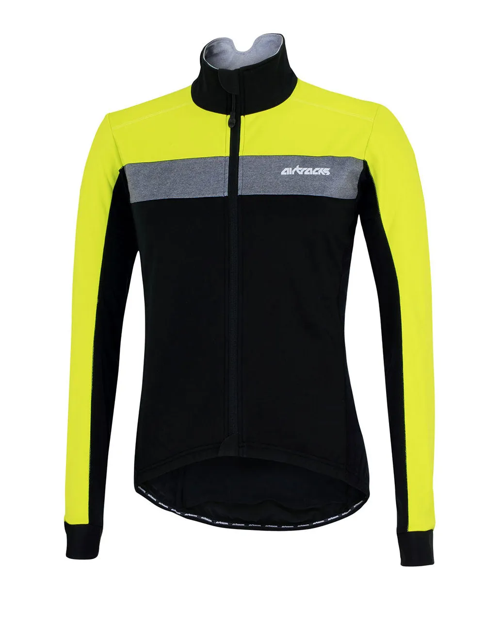 Herren Thermo Fahrradjacke Pro Team Schwarz Neon Setprodukt