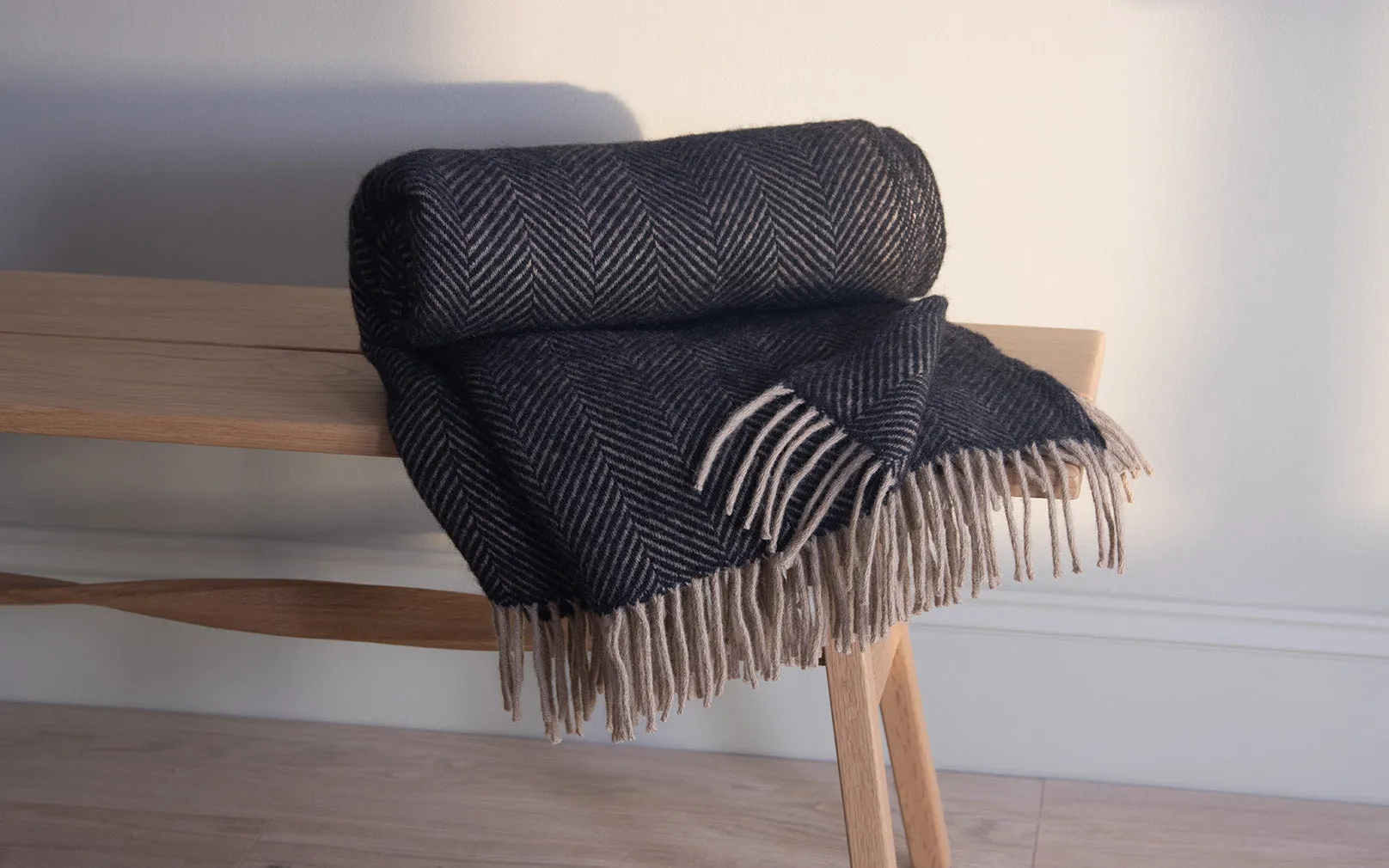 Herringbone Wool Throw