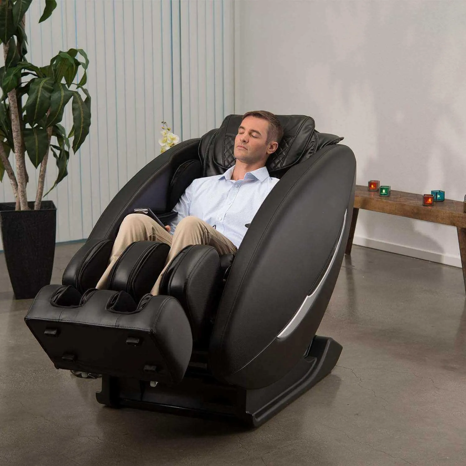 Ji - SL Track Heated Deluxe Zero Gravity Massage Chair