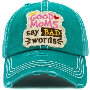 KBV1463 "Good Moms Say Bad Words" Washed Vintage Ballcap