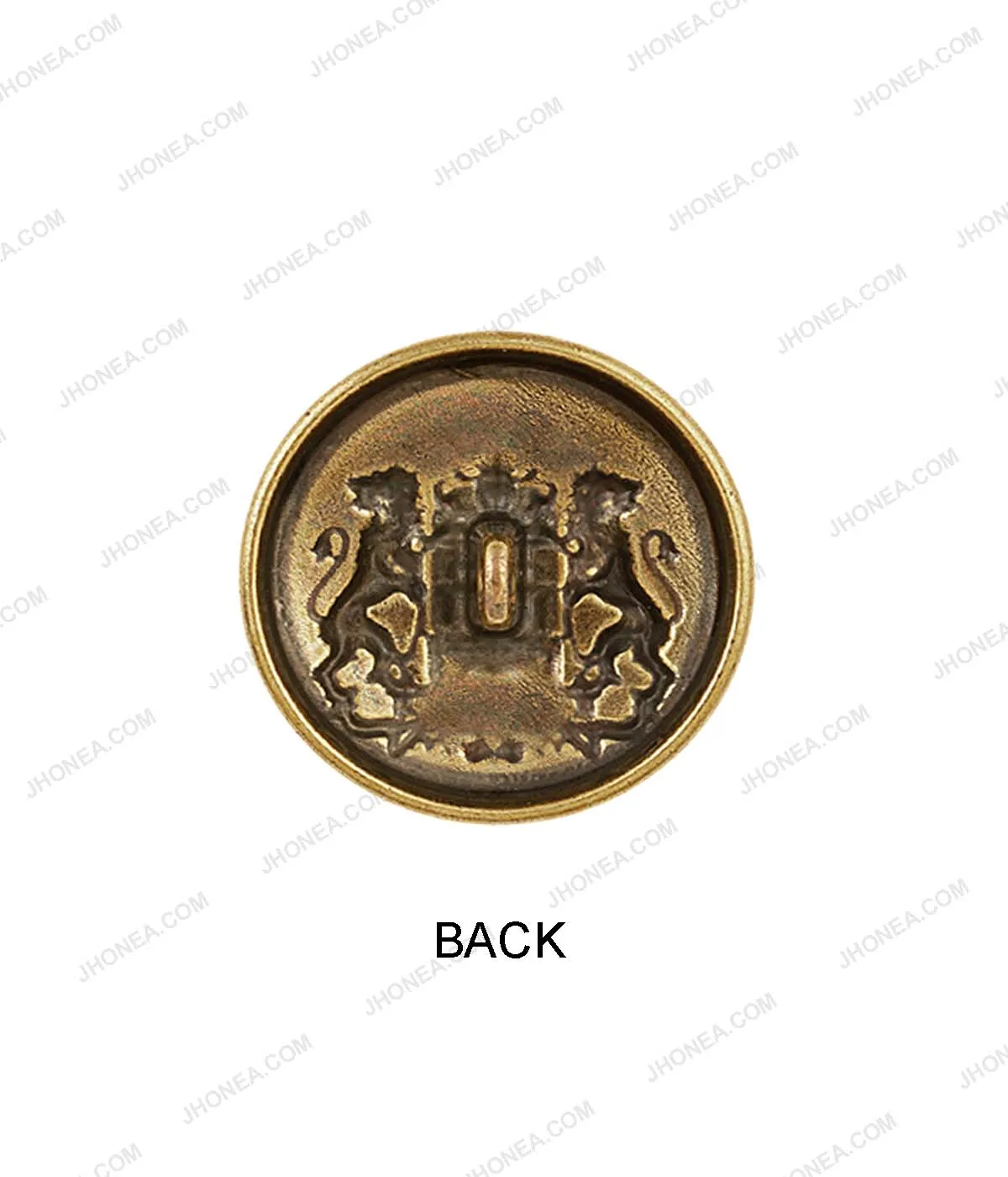 Lion Heraldic Coat of Arms Shield Crest Emblem Metal Buttons