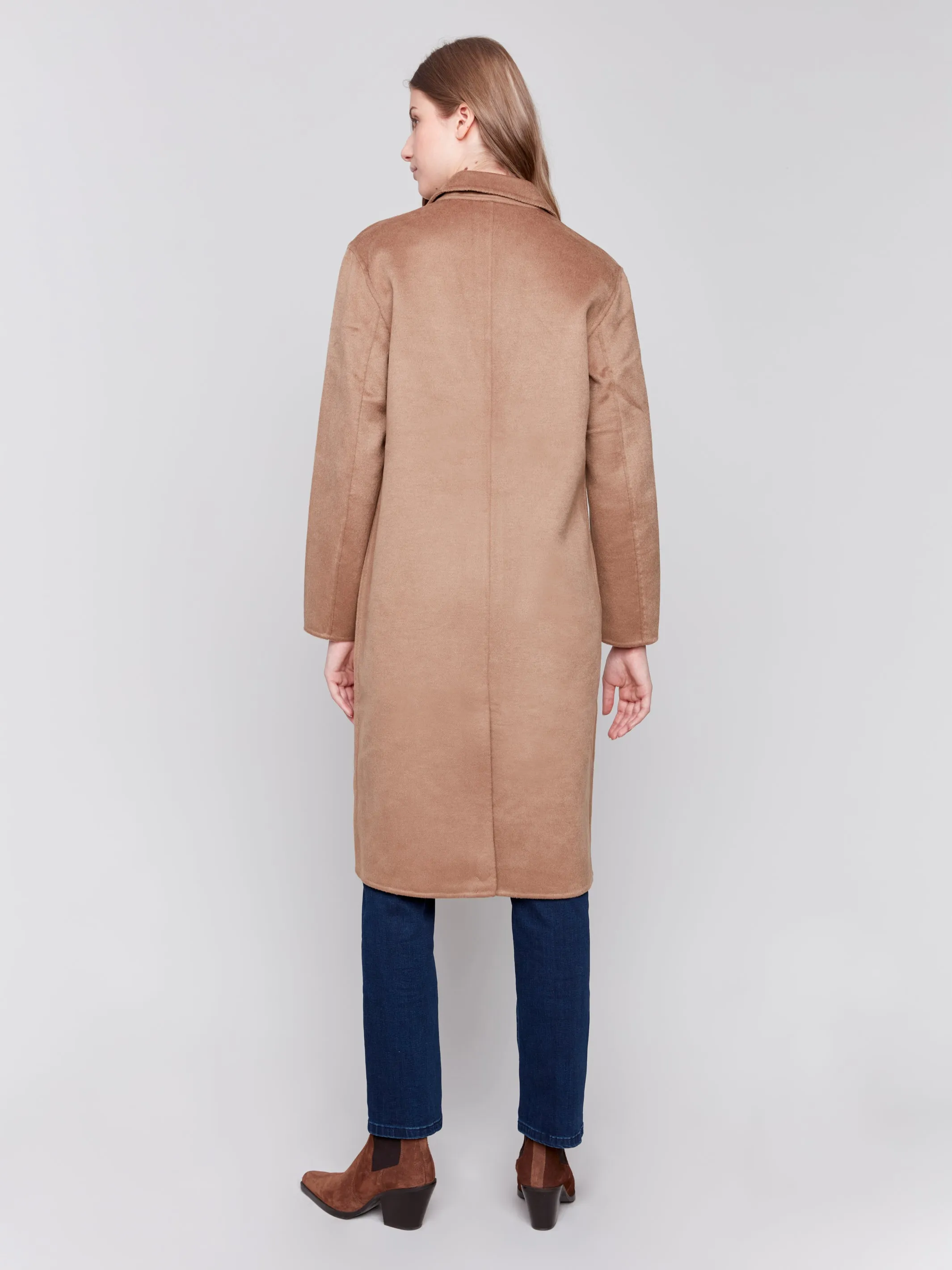 Long Double-Faced Wool Coat