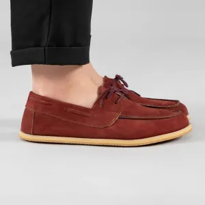 Men's Burgundy Boat Shoes