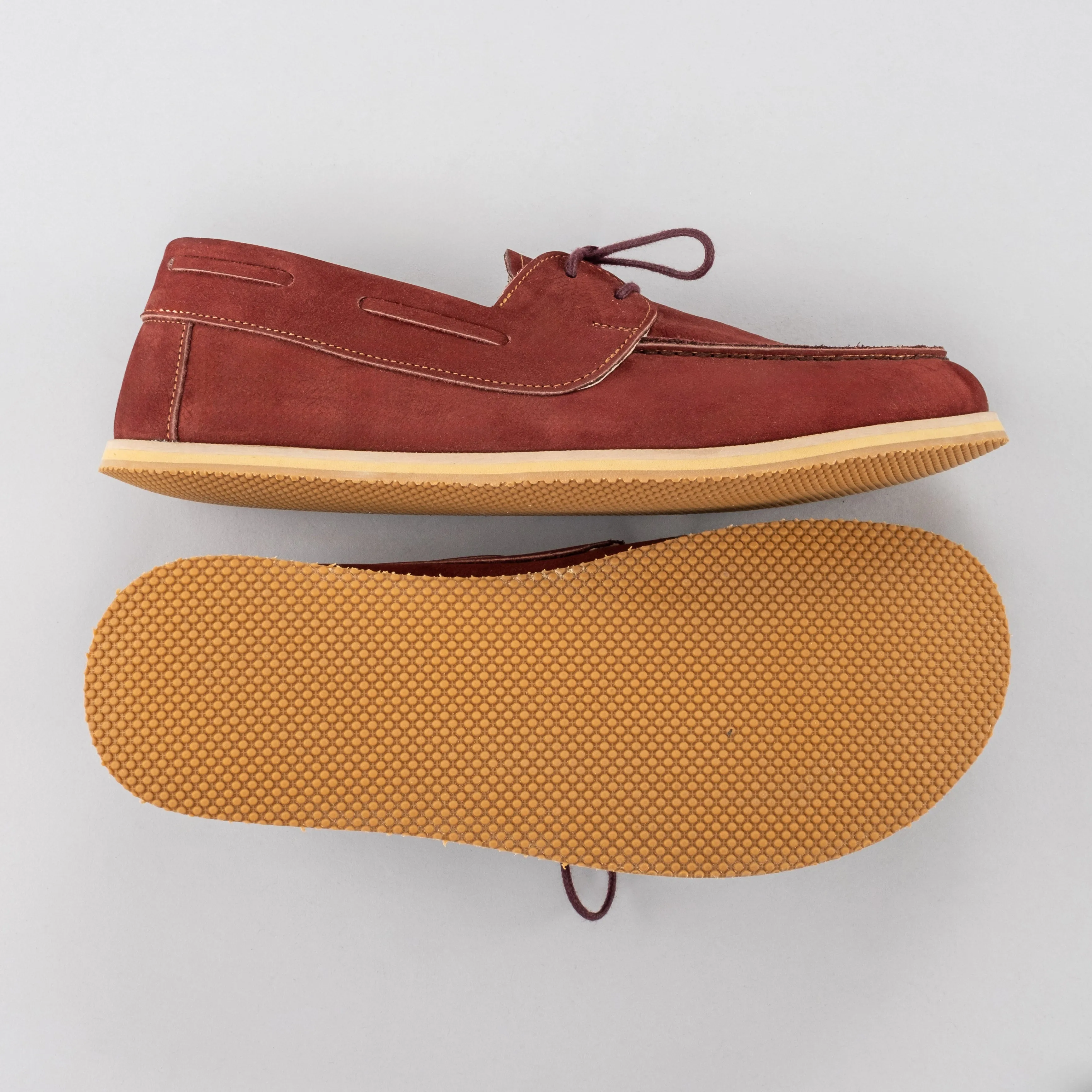 Men's Burgundy Boat Shoes