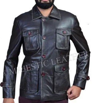 Men's Distressed Supernatural Season 7 Genuine Leather Jacket/Coat