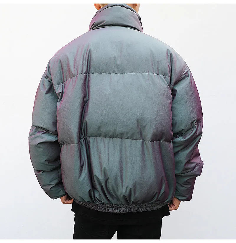 Men's Reflective Bomber Jacket