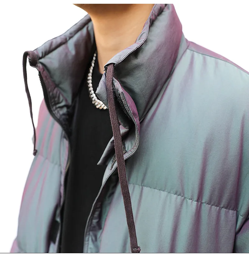 Men's Reflective Bomber Jacket