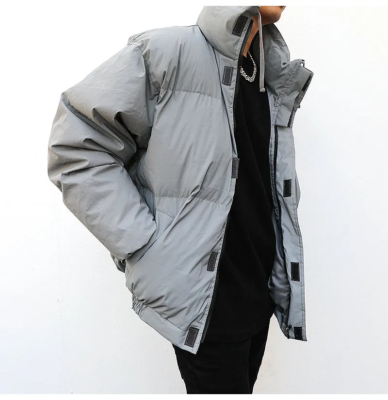 Men's Reflective Bomber Jacket