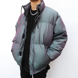 Men's Reflective Bomber Jacket