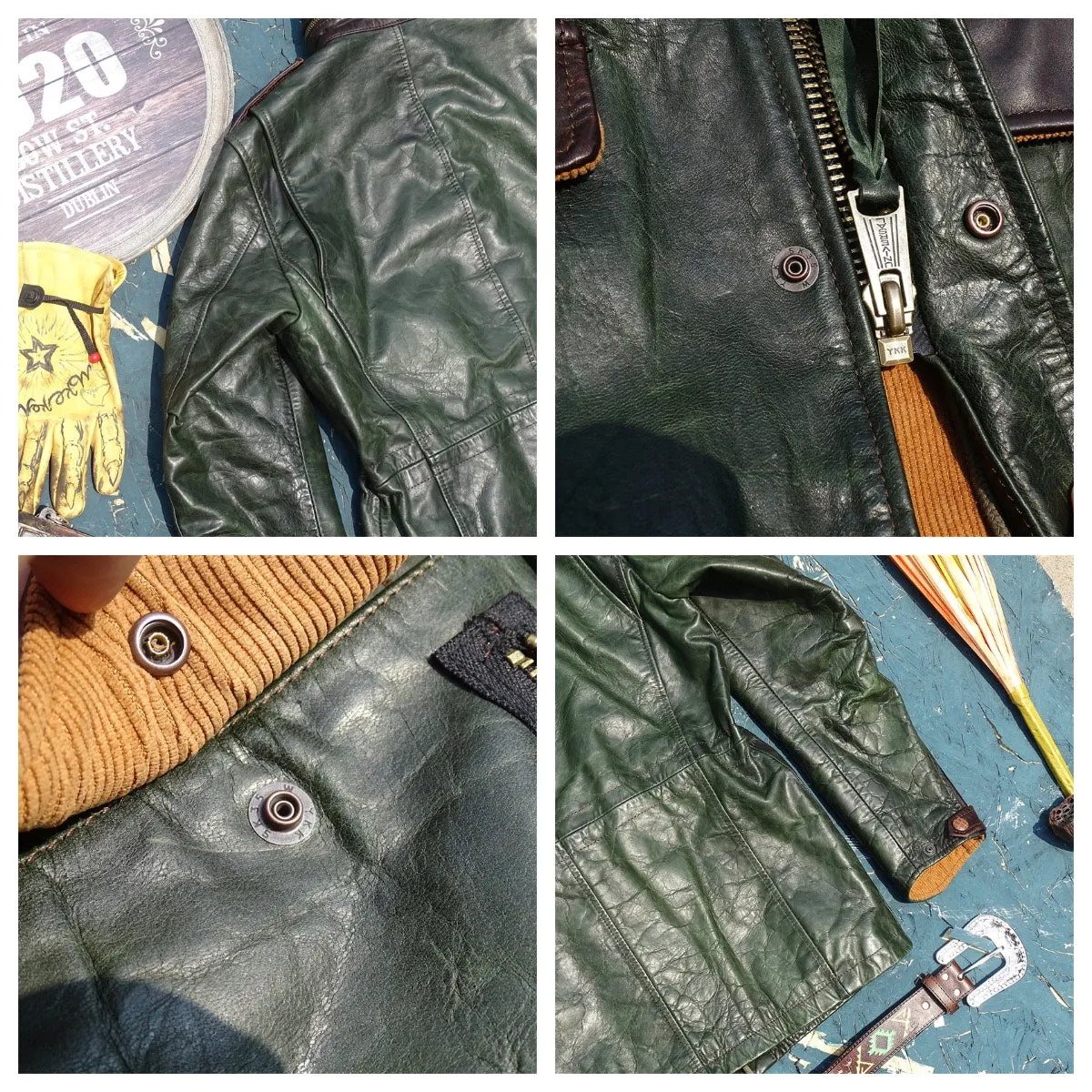 Men's Safari Field Leather Jacket