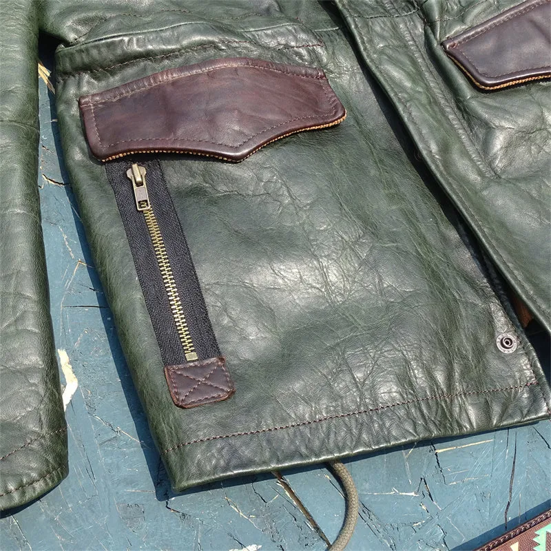 Men's Safari Field Leather Jacket