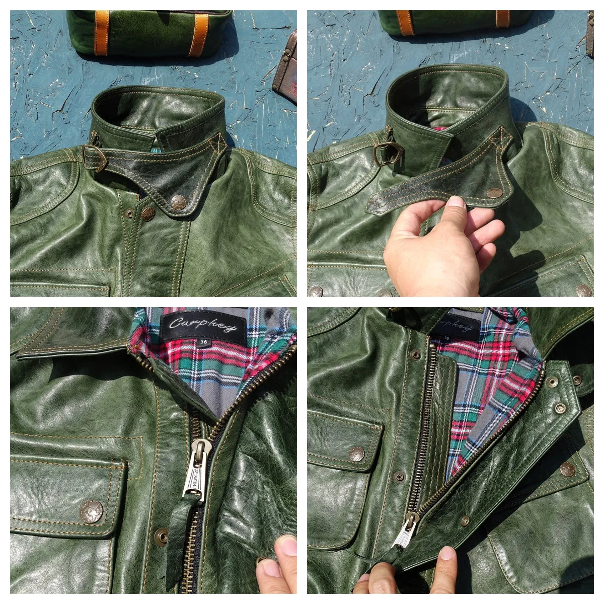 Men's Safari Field Leather Jacket