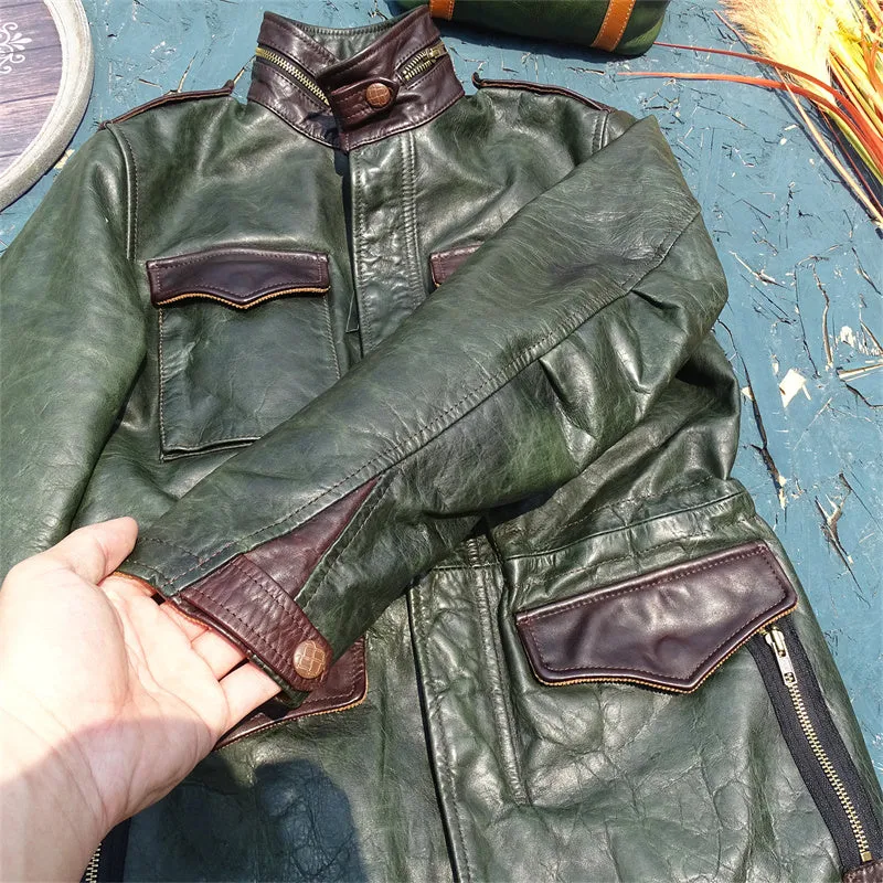 Men's Safari Field Leather Jacket