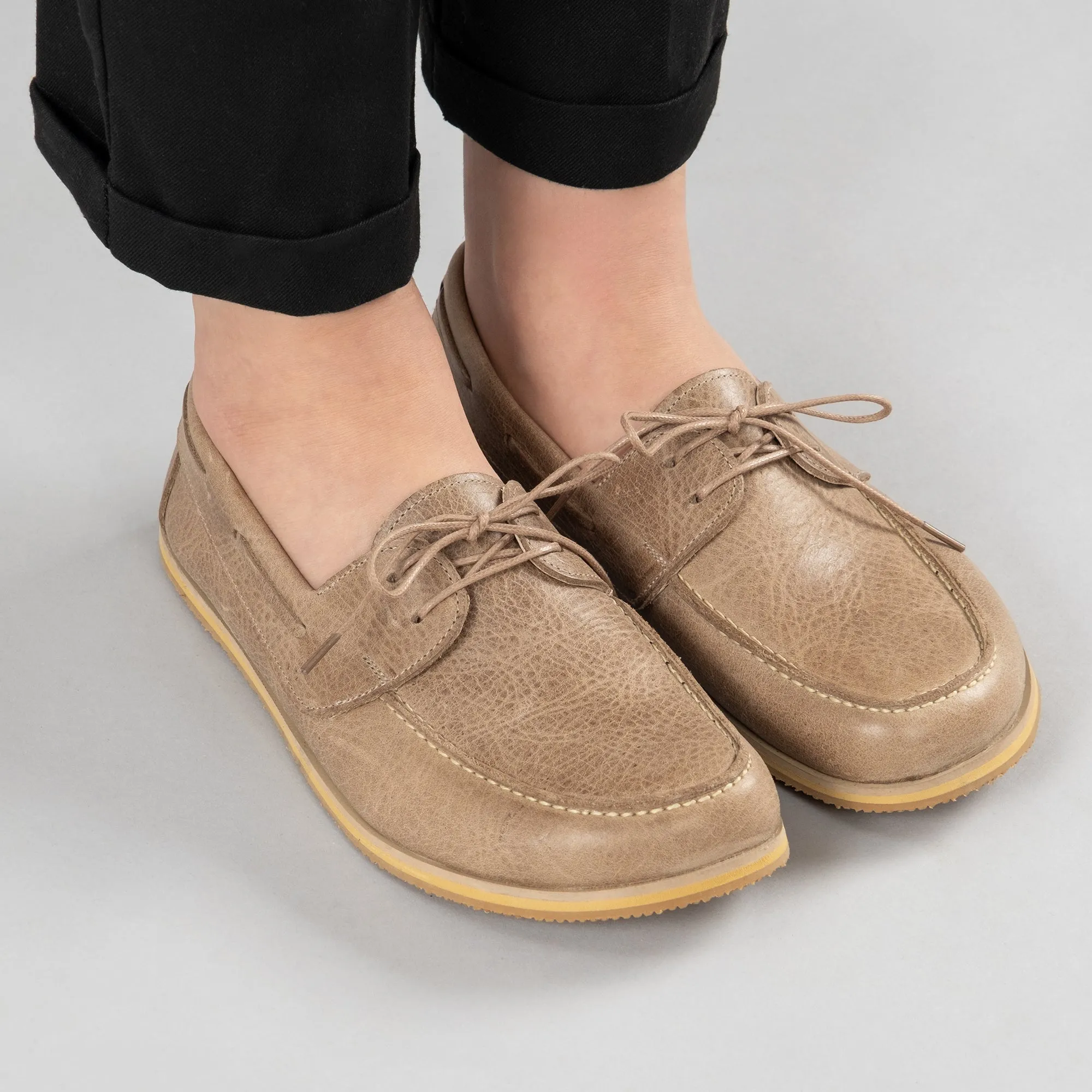 Men's Tan Boat Shoes