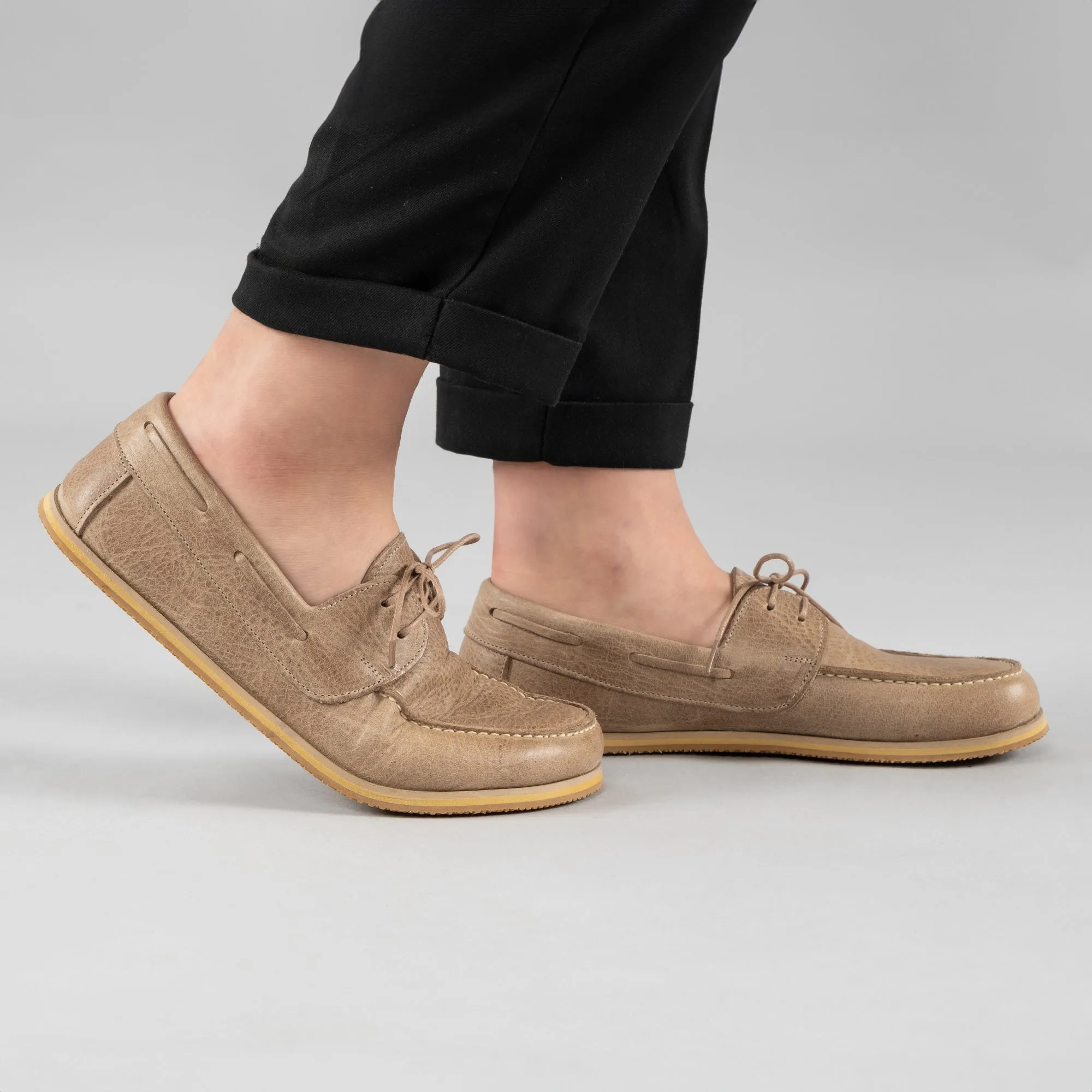 Men's Tan Boat Shoes