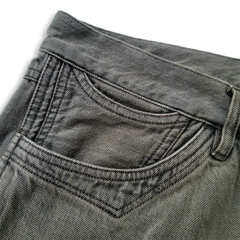 Men's Washed Distressed Work Jeans