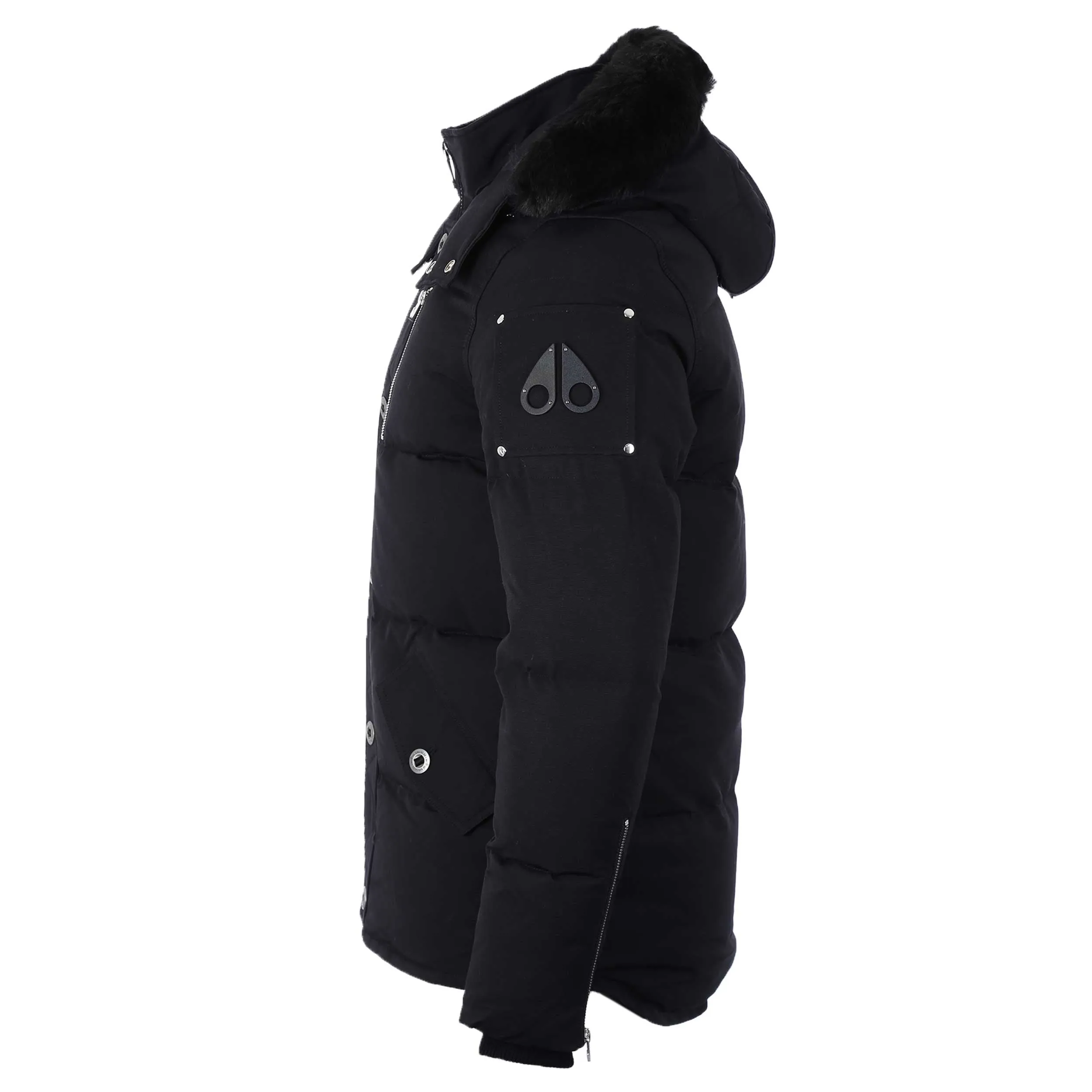 Moose Knuckles 3Q Jacket in Navy & Black Fur