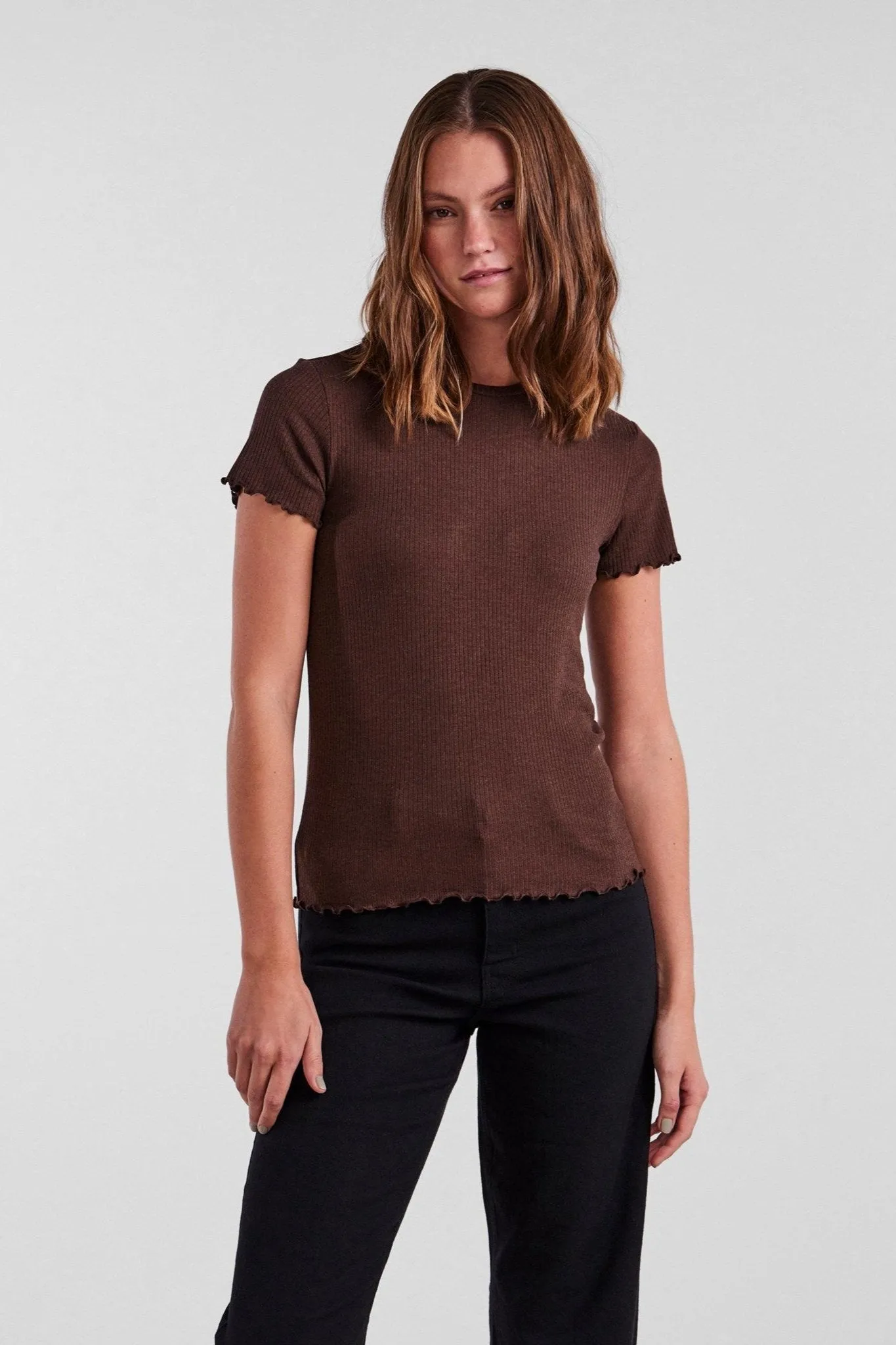 Nicca O-Neck Top - Chicory Coffee