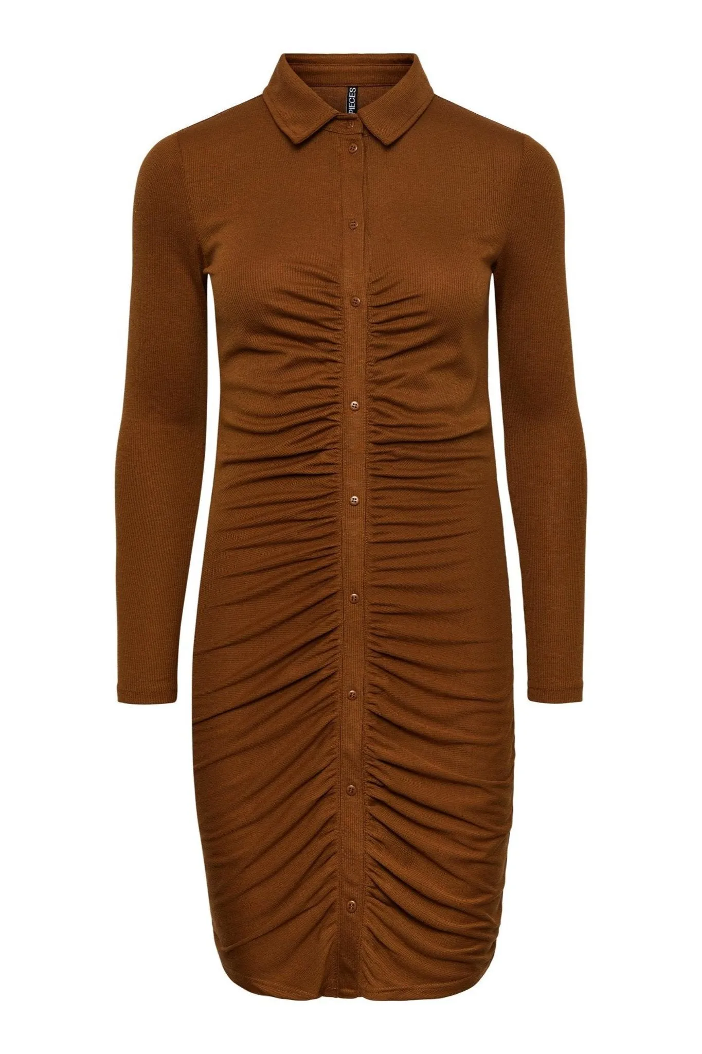 Norma Long Sleeve Dress - Brown