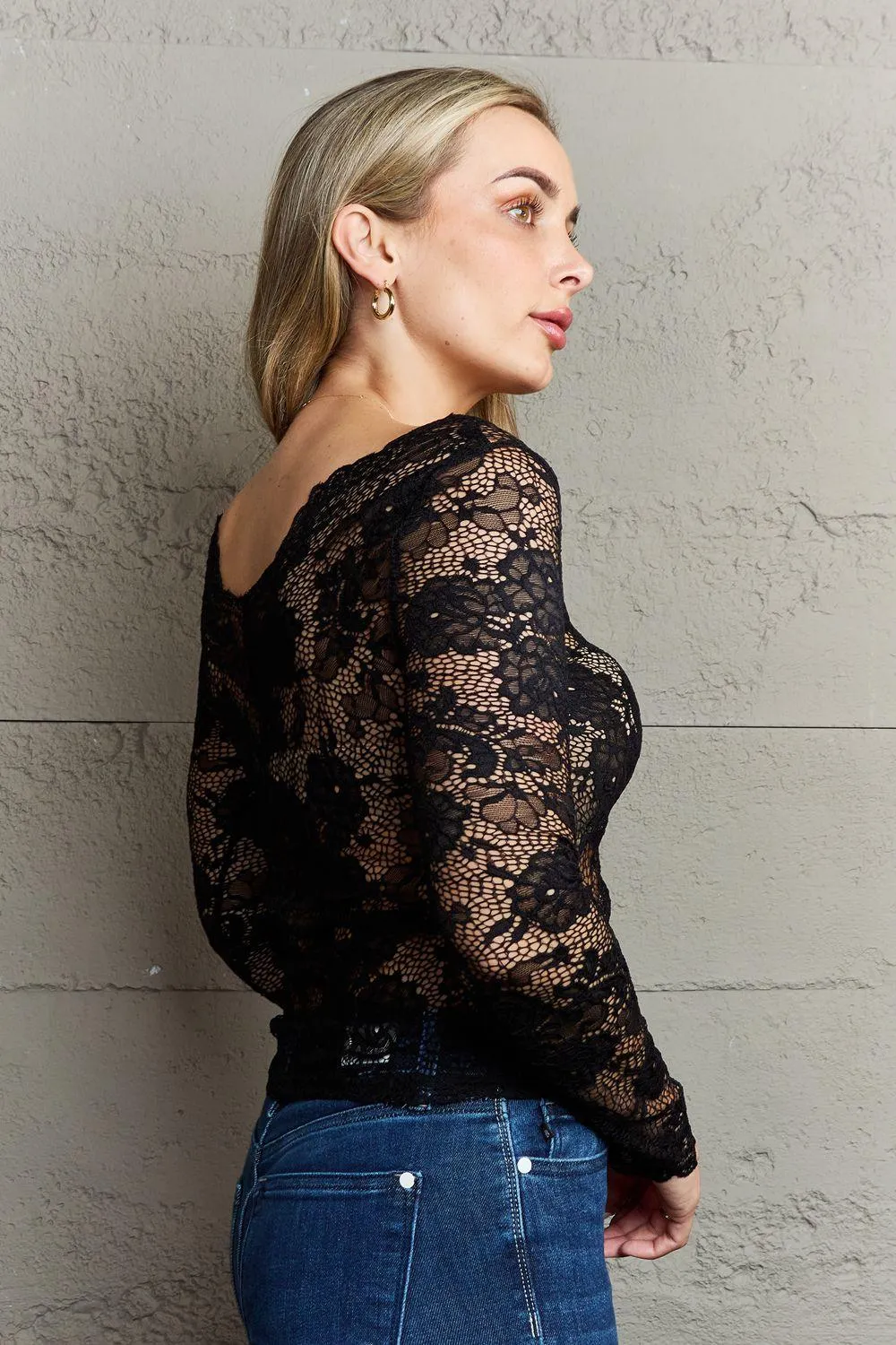 Off The Shoulder Lace Top