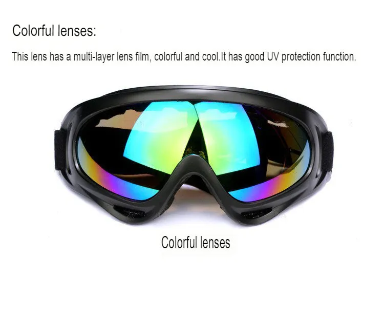 Outdoor Goggles Riding Motorcycle Sports Goggles X400 Windproof Sand Fans Tactical Equipment Ski Glasses