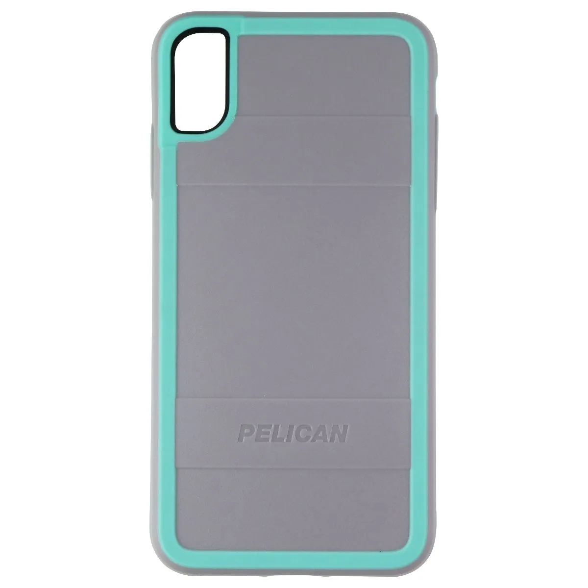 Pelican Protector Series Dual Layer Case for Apple iPhone Xs Max - Grey / Aqua