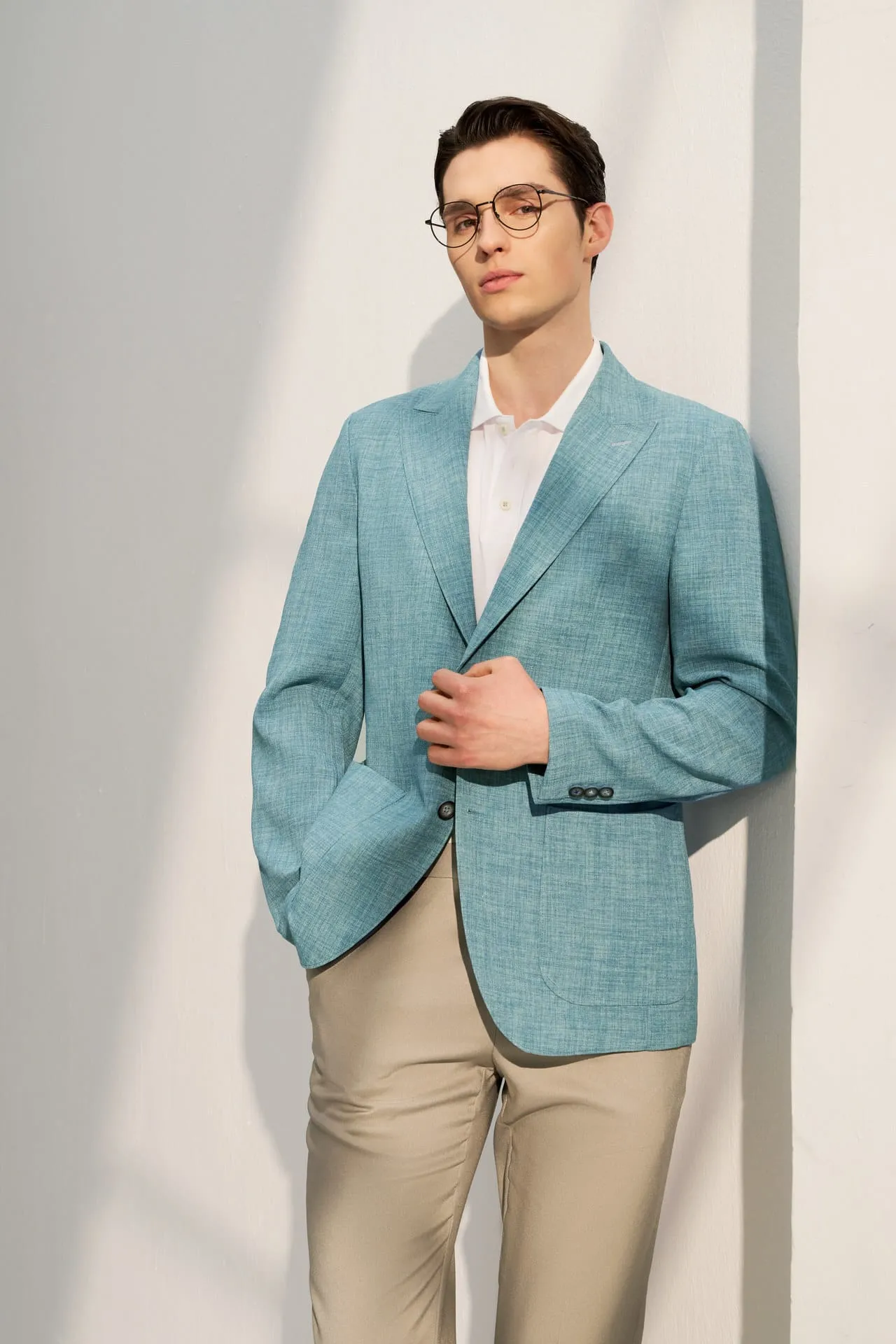 Polyester Casual Blazer in Relaxed Fit