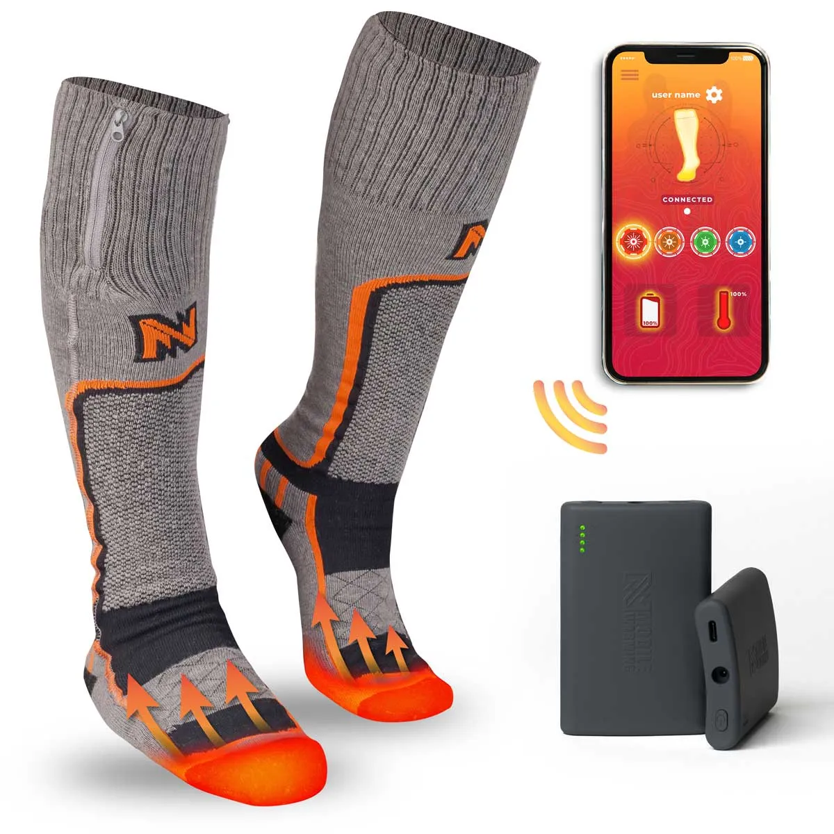 Pro Merino Heated Socks Unisex