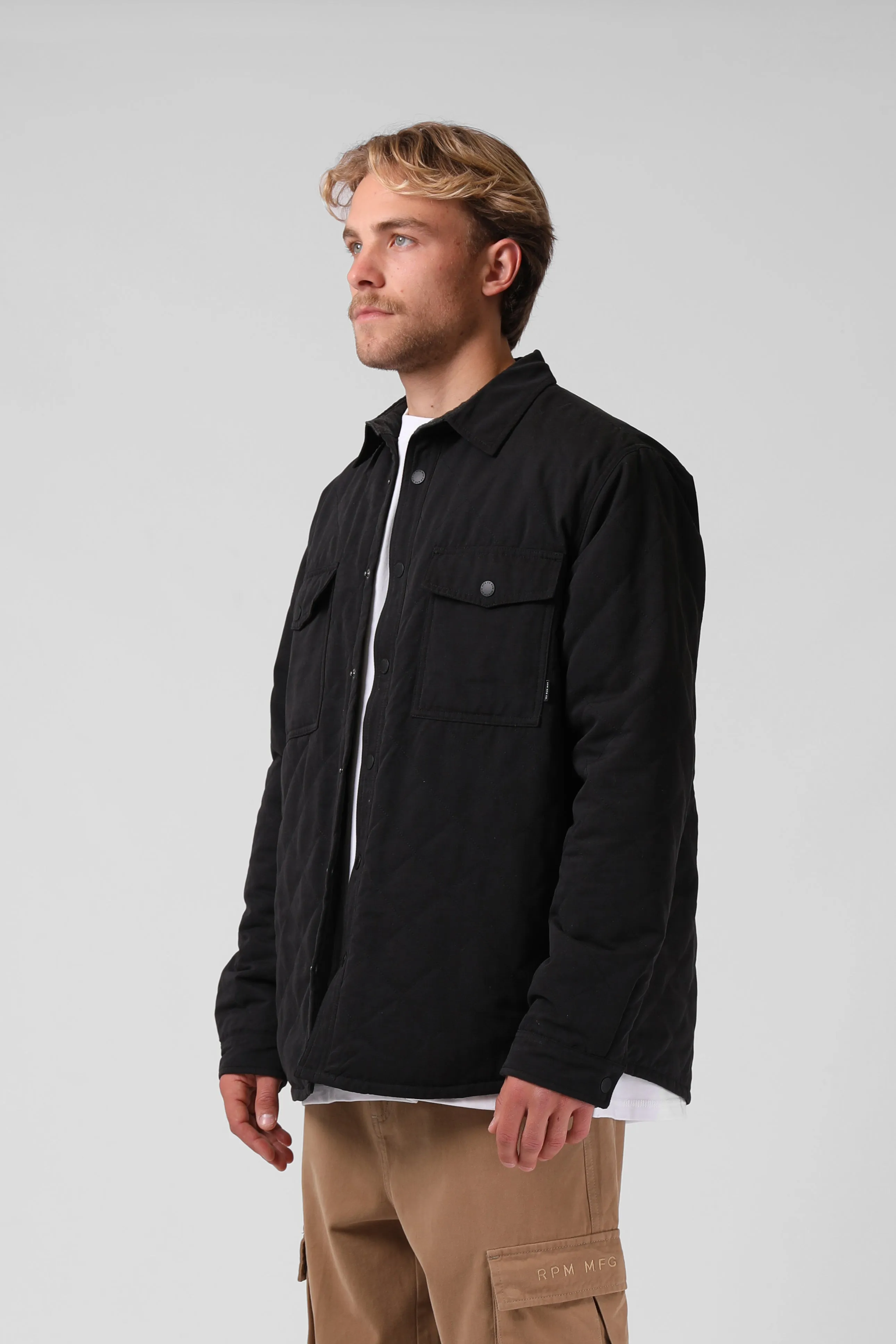 Quilted Jacket - Black